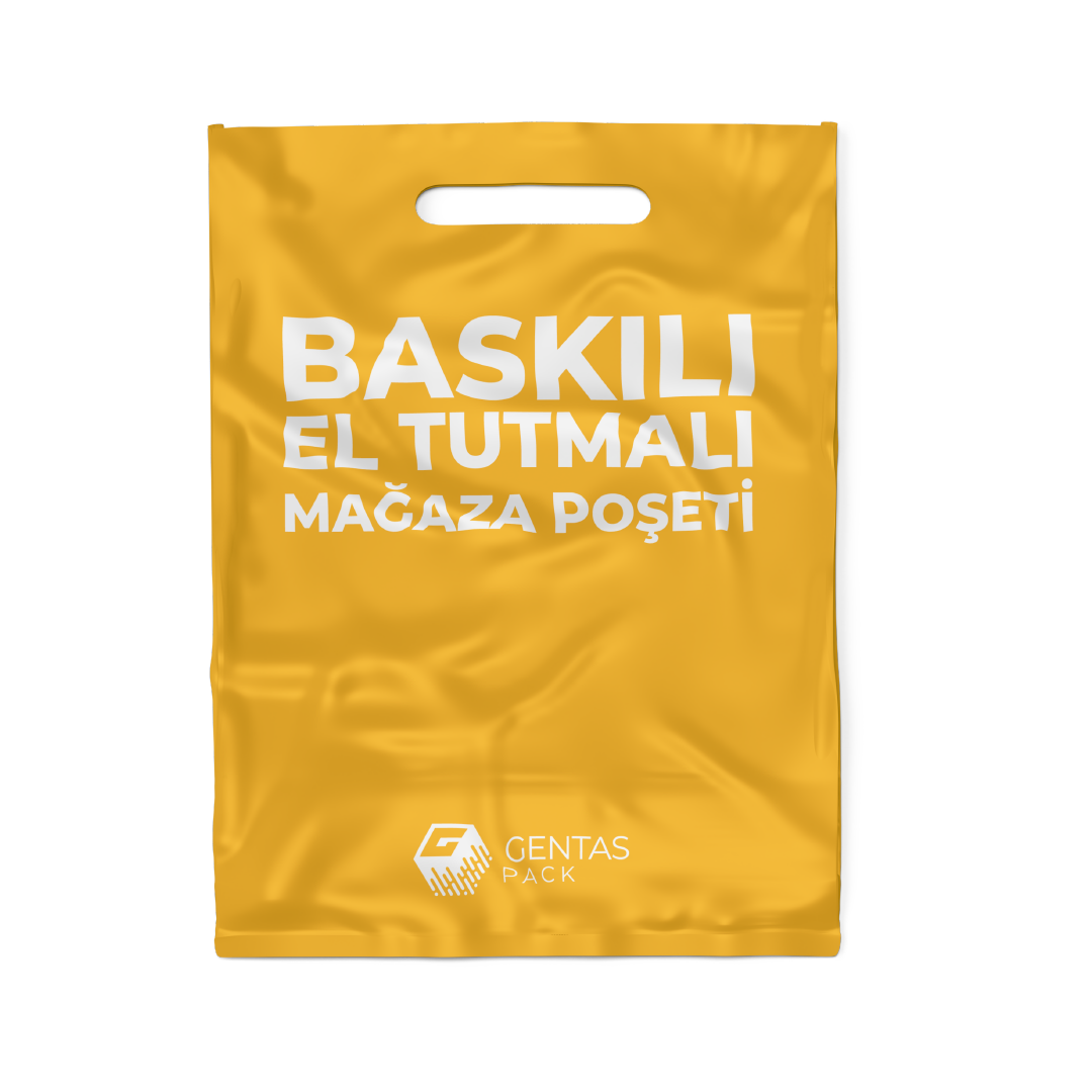 Baskılı El Geçmeli Mağaza Poşeti